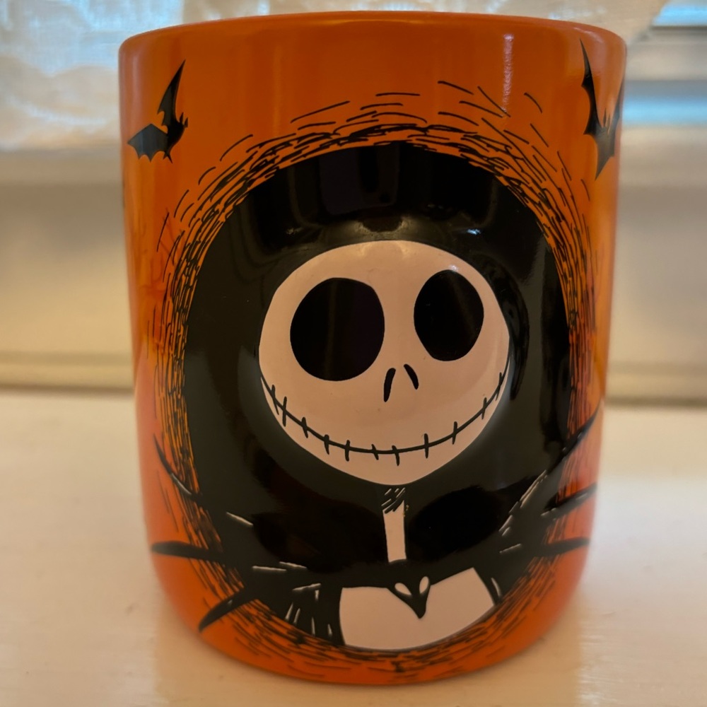 Nightmare Before Christmas Jack Skellington Orange Coffee Mug